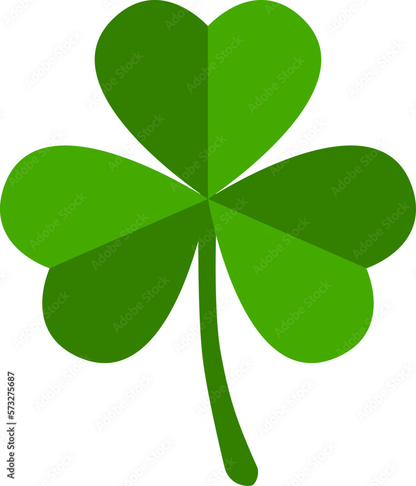 Basic Green Clover or Shamrock Symbol Icon. Vector Image. Basic Green Clover or Shamrock Symbol Icon. Vector Image.