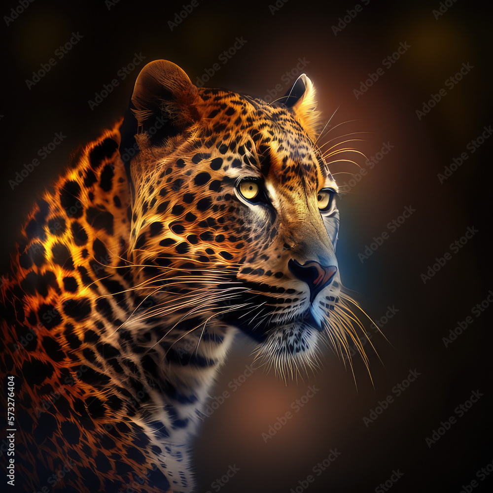 Obraz premium Jaguar. Ia generative.