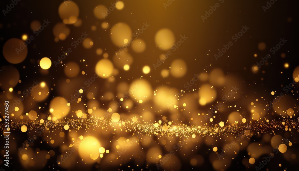 Fototapeta premium Abstract Golden Glitter Wave Background