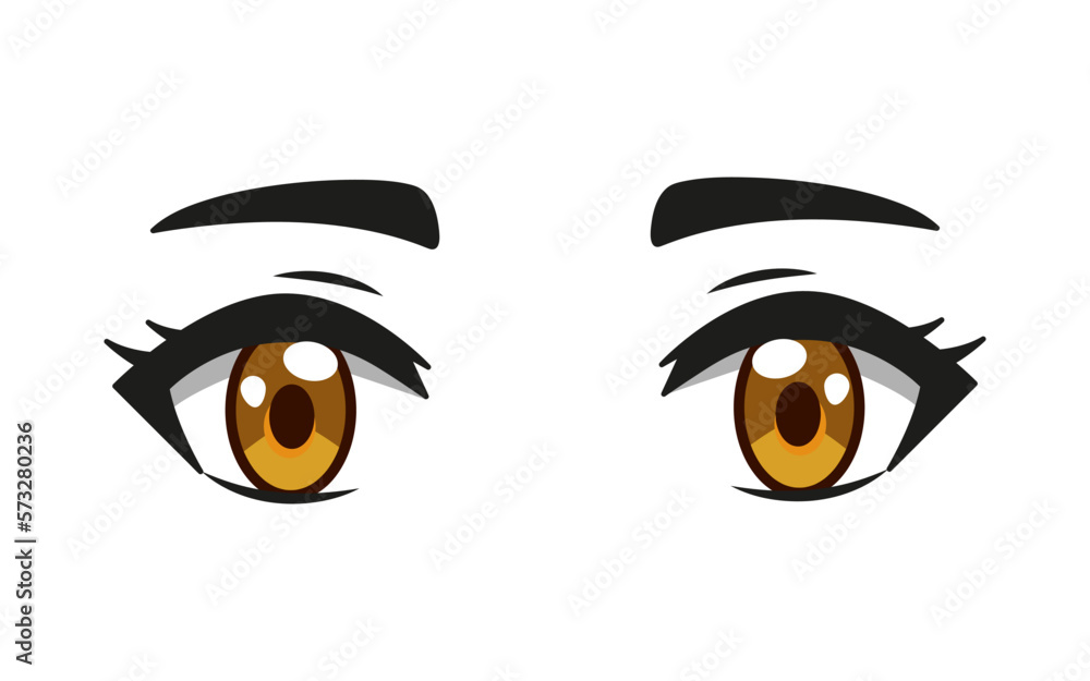 Premium Vector  Anime eyes illustration vector asset