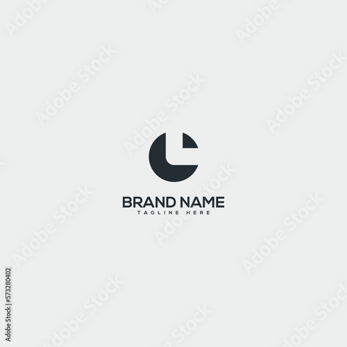 Alphabet CL LC letter logo design template vector illustration.