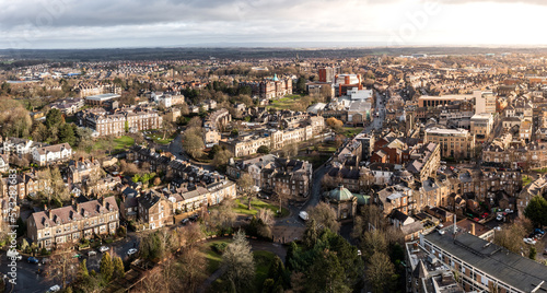 Aerial view of the Yorkshire Spa Town of Harrogate © teamjackson