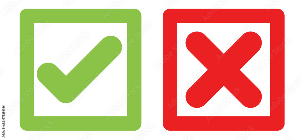 checklist and cross icon, done and cancel icon, yes and no icon checklist and cross icon, done and cancel icon, yes and no icon