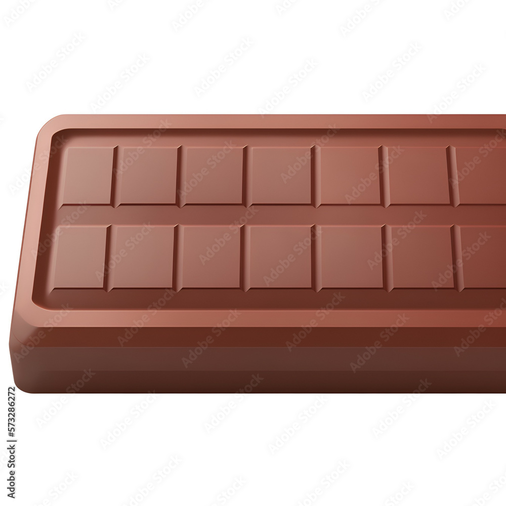 chocolate bar on white background - chocolate bar on white background - chocolate illustration breakfast - Generative AI chocolate bar on white background - chocolate bar on white background - chocolate illustration breakfast - Generative AI