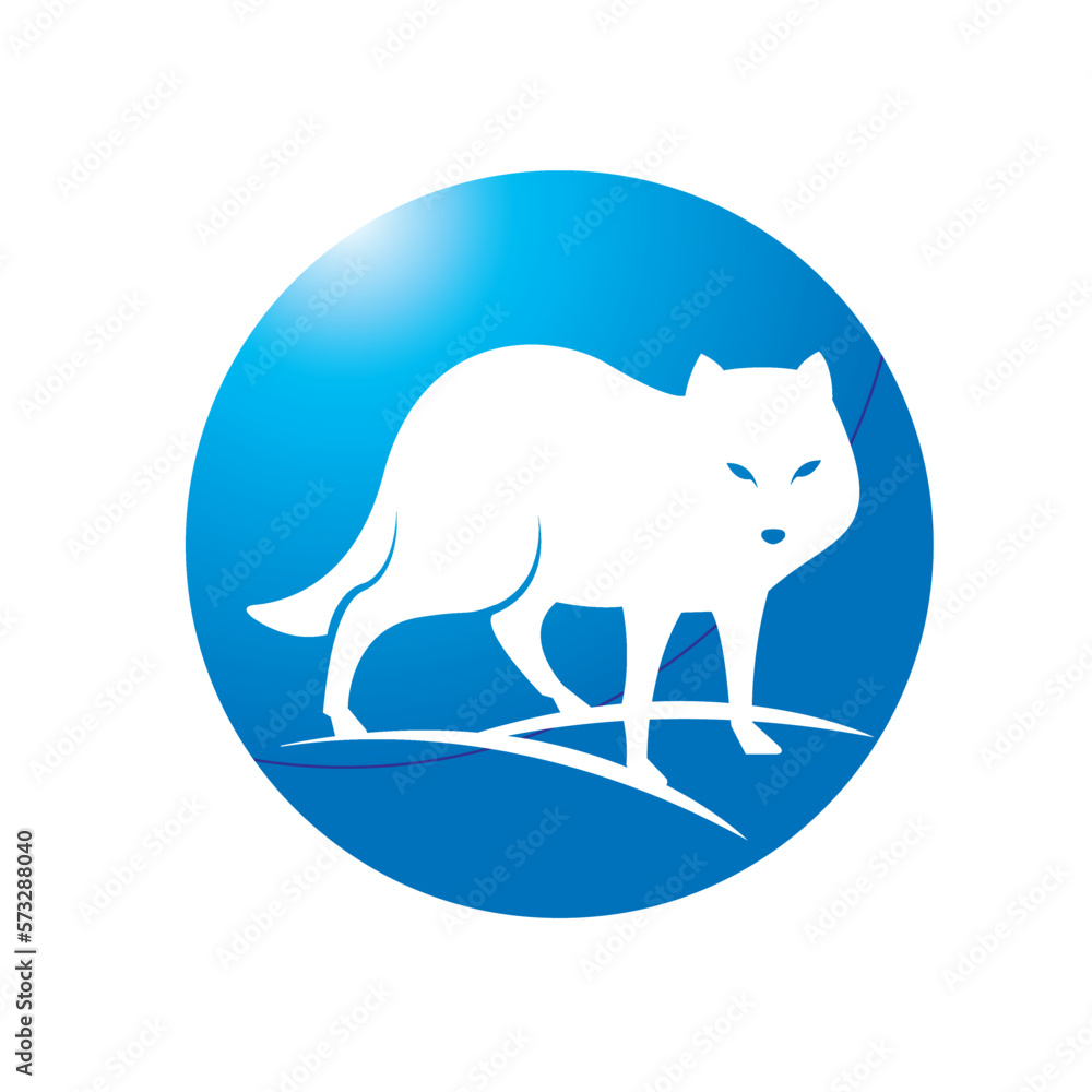 Obraz premium silhouette wolf vector icon