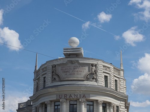 Canvas Print Urania Observatory in Vienna