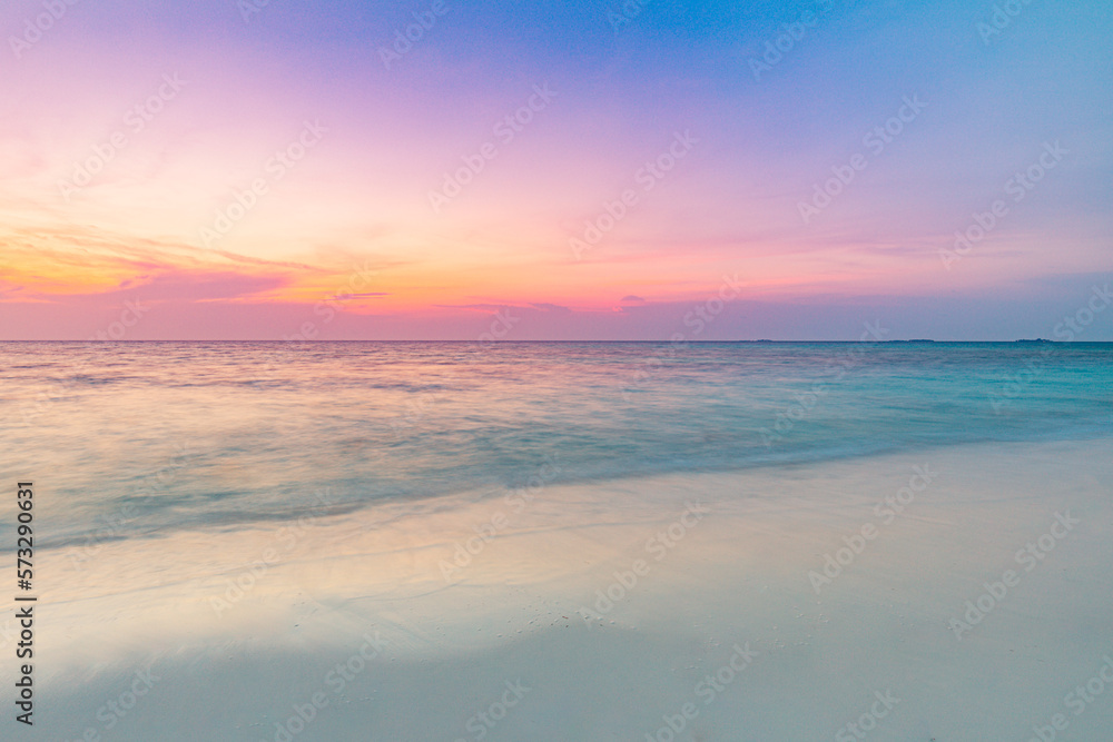Closeup sea sand beach. Long exposure beach landscape. Inspire tropical beach seascape horizon. Dream colorful sunset sky. Calming tranquil meditation sunlight. Beautiful orange coast wave water Closeup sea sand beach. Long exposure beach landscape. Inspire tropical beach seascape horizon. Dream colorful sunset sky. Calming tranquil meditation sunlight. Beautiful orange coast wave water