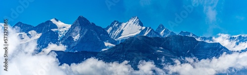 Switzerland 2022  Beautiful view of the snow Alps