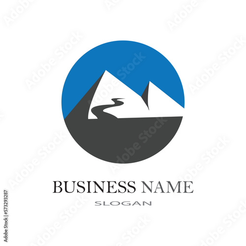 River logo business template vector illustration
