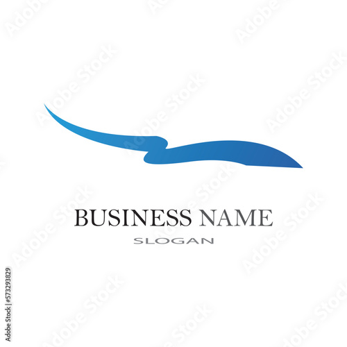 River logo business template vector illustration