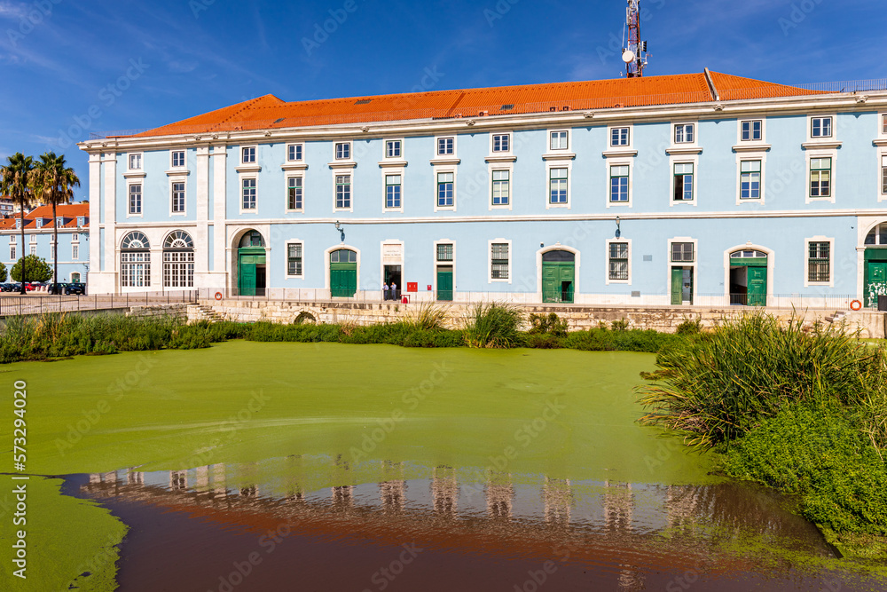Portuguese navy building (Arsenal), Lisbon, Portugal