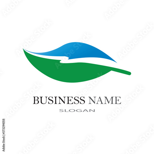 River logo business template vector illustration