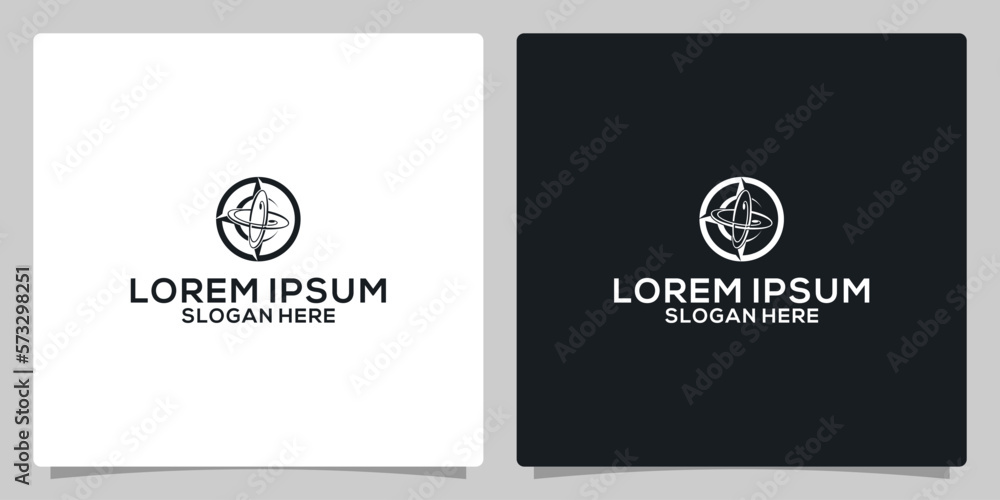 Creative and abstract galaxy for solar system and universe logo design vector editable Creative and abstract galaxy for solar system and universe logo design vector editable