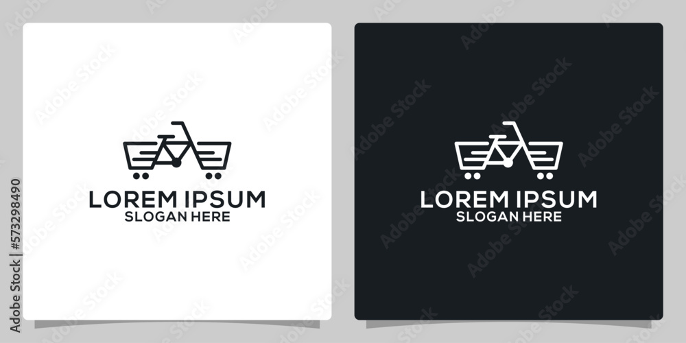 Simple Shopping Cart Icon Line isolated.  Flat Vector Illustration Usable for Web and Mobile Apps.