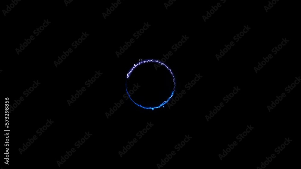 digital neon line arrow circle on isolated black background digital neon line arrow circle on isolated black background