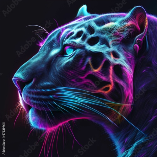 surreal panther
