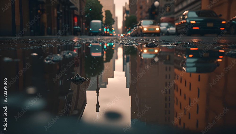 custom made wallpaper toronto digitalCity Reflections