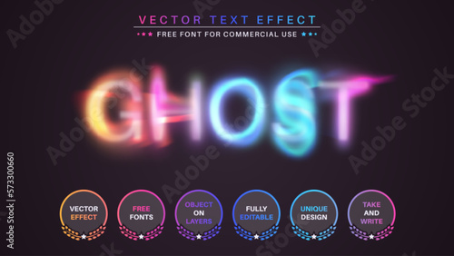 Ghost Unicorn - Editable Text Effect, Font Style
