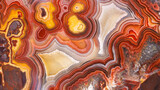 Agate mineral stone with colorful and incredibly bizarre texture