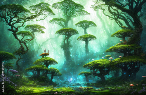Magical Green Forest  