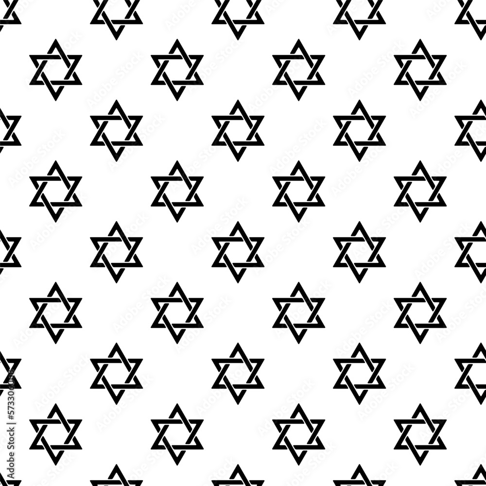 Seamless pattern with stars of David, jewish symbol texture, monochrome digital paper Seamless pattern with stars of David, jewish symbol texture, monochrome digital paper