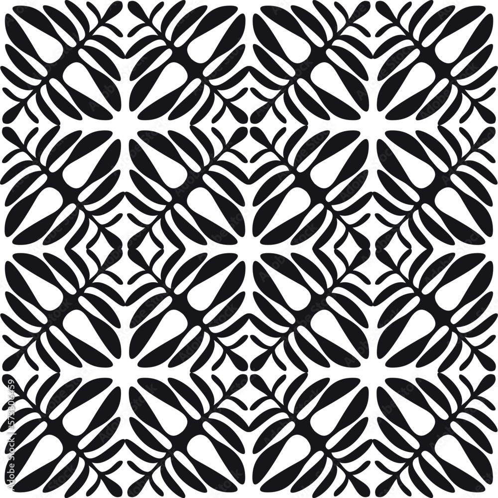 Black and white organic seamless pattern vector. Black and white organic seamless pattern vector.
