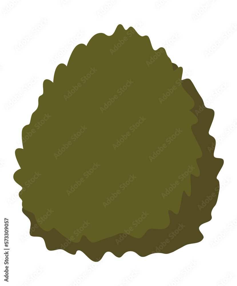 Isometric road construction scene element. Bush icon illustration Isometric road construction scene element. Bush icon illustration