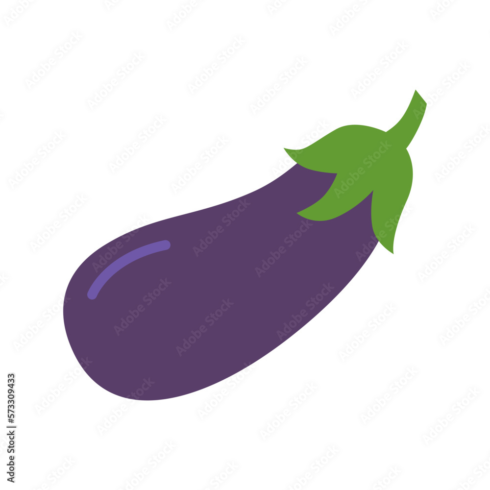 Fresh eggplant vegetable. Healthy food. Vector illustration Fresh eggplant vegetable. Healthy food. Vector illustration