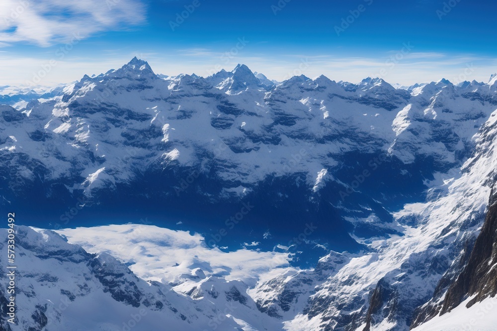 Obraz premium Schweizer Berglandschaft, Schweizer Landschaft, einladend, friedlich, generative AI