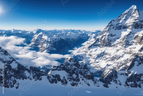 Schweizer Berglandschaft  Schweizer Landschaft  einladend  friedlich  generative AI