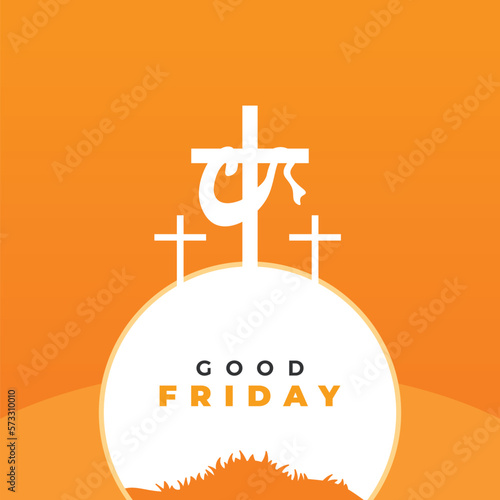 Good friday blessing holy crosses illustration