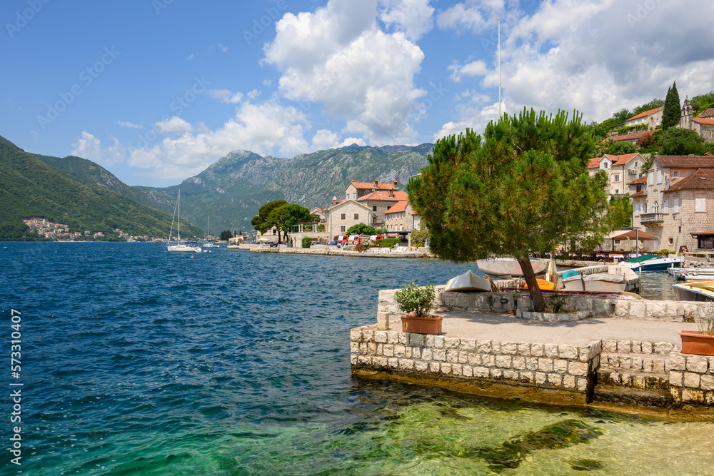 Perast - one of the most beautiful and peaceful towns on Montenegro coast. Europe