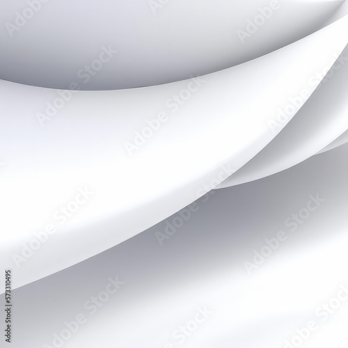 White and gray color tone smooth 3d curvy shape background.
