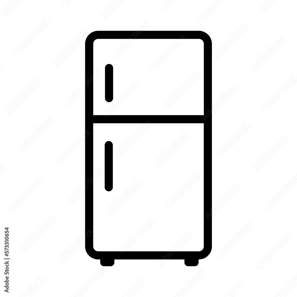 Refrigerator icon vector Refrigerator icon vector