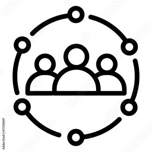 community, team, teamwork icon vector