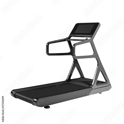 Treadmill isolated on white background, 3D Rendering