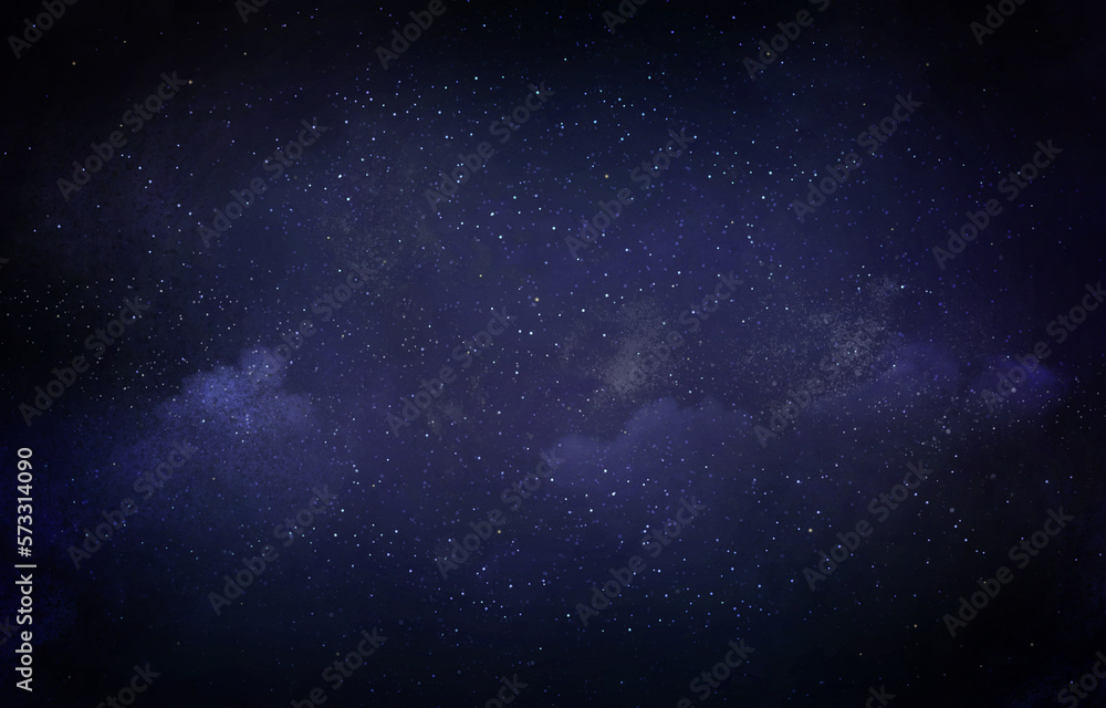 Obraz premium Night sky with stars as background. Universe