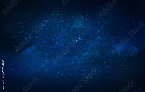 Foto Night sky with stars as background. Universe