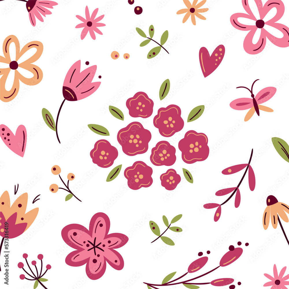 Floral romantic greeting card with lettering and scandinavian flowers in light colours. Floral greeting cards, poster, social media post or banner template Floral romantic greeting card with lettering and scandinavian flowers in light colours. Floral greeting cards, poster, social media post or banner template