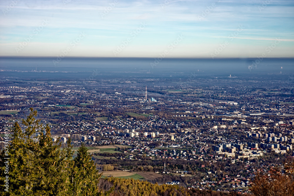 Obraz premium cold morning over the city.