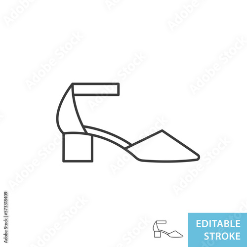 Women heeled shoe icon shape