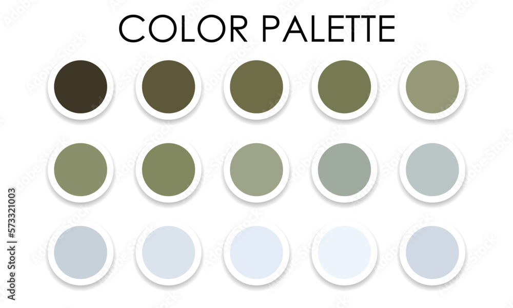 Color palette. Samples of color combinations for design. Vector illustration