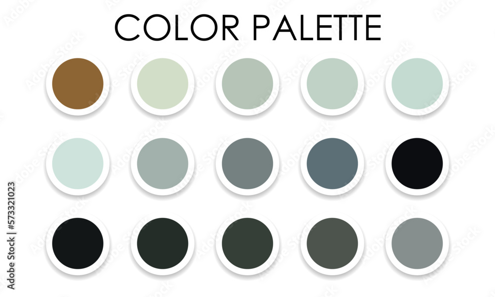 Color palette. Samples of color combinations for design. Vector illustration
