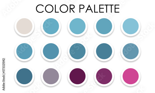 Obraz na płótnie Color palette. Samples of color combinations for design. Vector illustration w salonie