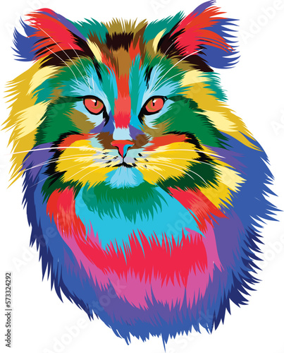 Photography A Playful Collection of Colorful Cat Vectors
