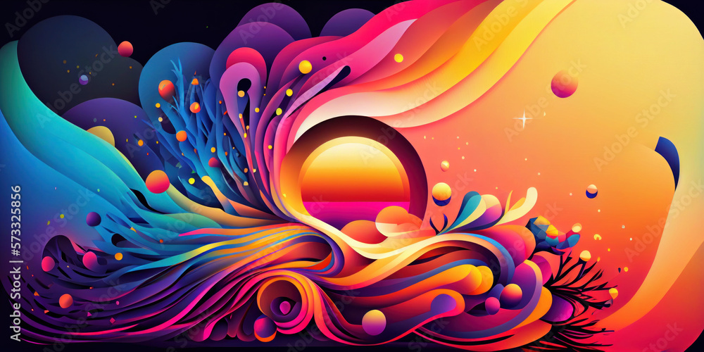 Multicolor abstract illustration