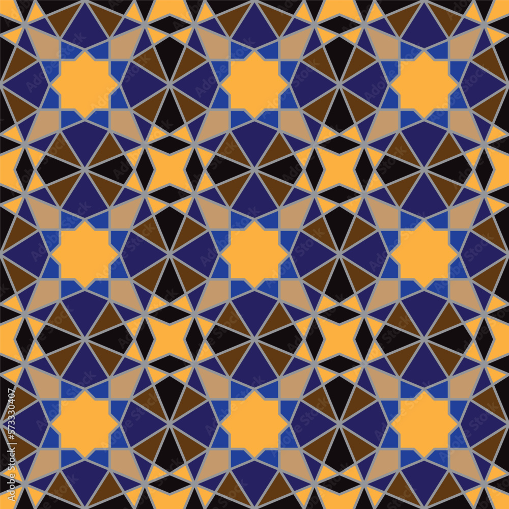 Seamless geometric pattern. Vector decorative ornamental pattern. Abstract background. Morocco Seamless pattern. Traditional Islamic Design. Mosque decoration element. Seamless geometric pattern. Vector decorative ornamental pattern. Abstract background. Morocco Seamless pattern. Traditional Islamic Design. Mosque decoration element.