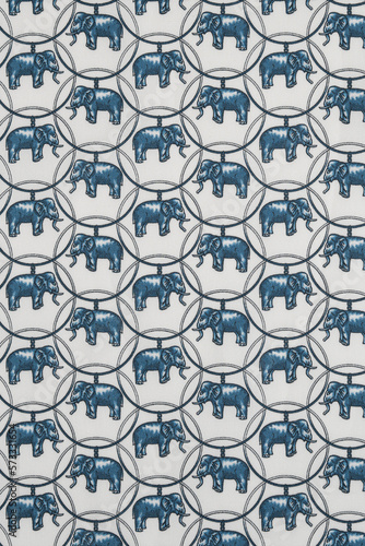 Textil Elefanten und Ringe
