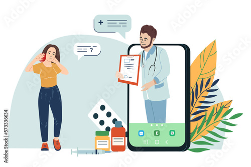 Smartphone Doctor Flat Composition
