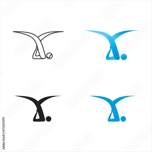 pilates line art color illustrations vector